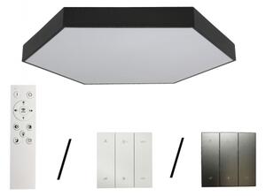 LED stropné svietidlo LED/200W/230V 3000/4000/6500K priemer 100 cm čierne