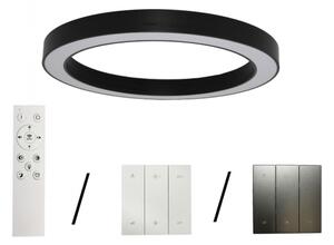 LED stropné svietidlo LED/100W/230V 3000/4000/6500K pr. 100 cm čierne