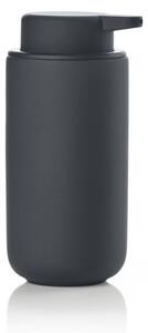 Čierny nástenný kameninový dávkovač mydla 450 ml Ume - Zone
