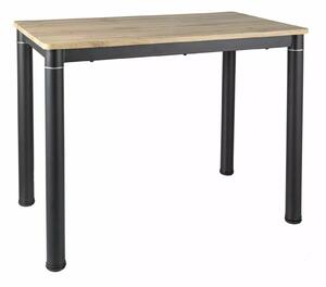 DAMAR stôl jedálenský 100x60cm,dub artisan/čierna