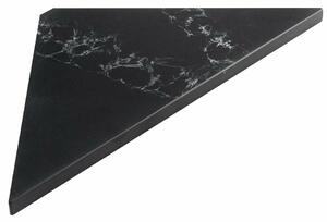 SAPHO AE200-0598 Abeline rohová polica rockstone 20 x 20 cm, black attica