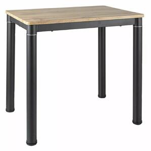 DAMAR stôl jedálenský 80x60cm,dub artisan/čierna