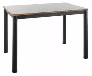 DAMAR stôl jedálenský 110x70cm,orech VINTAGE/čierna