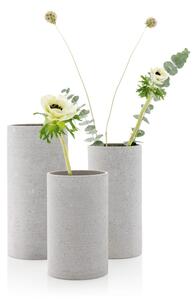 Svetlosivá váza Blomus Bouquet, výška 20 cm