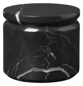Čierna mramorová úložná dóza Blomus Marble, ø 9 cm