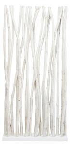 Biely drevený paraván Kare Design Roots