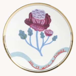 Ručne vyrobený tanier Geranium