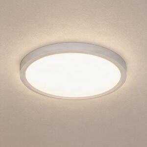 Lindby stropné LED svetlo Pravin, Ø 30 cm, biele, Biela / opálová, Obývacia izba / jedáleň, Plast, Moderný, Závesné svietidlo