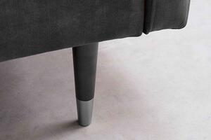 Dizajnová rozkladacia sedačka Walvia 196 cm sivá