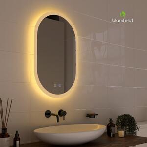 Blumfeldt Caledonian, LED kúpeľňové zrkadlo, IP44 LED-dizajn, 3 teploty farieb, 45 x 80 cm, stmievateľné, funkcia proti zahmlievaniu, dotykové tlačidlo