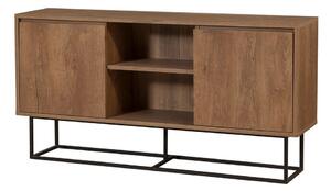 Nízka komoda v dekore orecha v prírodnej farbe 140x72 cm Rodez – Kalune Design
