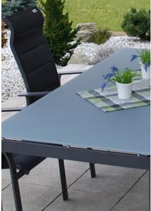 Doppler SALERNO MIAMI antracit - hliníkové záhradné sedenie 6+1/ stôl 150x90