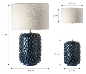 ONLI - Stolová lampa CERAMICA 1xE27/15W/230V 57 cm modrá/krémová