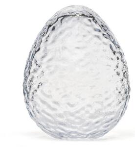 Sklenené veľkonočné vajíčko Gry Clear 16 cm