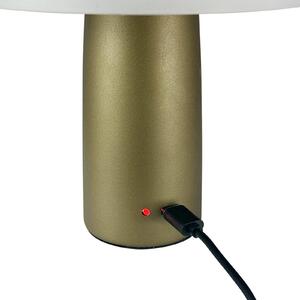Dyberg Larsen LED dobíjacia stolová lampa Porter, zelená, výška 16 cm