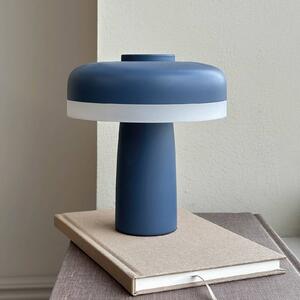 Dyberg Larsen LED dobíjacia stolová lampa Porter, modrá, výška 16 cm