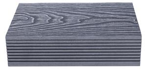 Terasová doska G21 zakončovací, 2,5 x 14,8 x 400 cm, Silver Wood, WPC