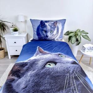 Jerry Fabrics Obliečky z mikrovlákna - Mačka - 140 x 200 cm / 70 x 90 cm