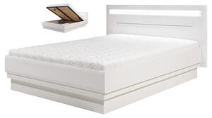 Manželská posteľ Irma 160x200cm s úložným priestorom - biela
