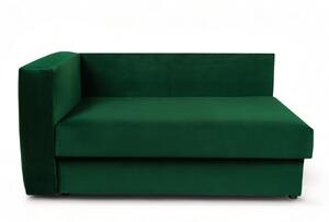 Detská pohovka/posteľ pravá strana rozkladany s úložným priestorom Maciek - Zelený zamat Velluto 10