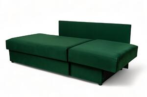 Detská pohovka/posteľ Ľavá strana rozkladany s úložným priestorom Maciek - Zelený zamat Velluto 10
