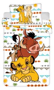 Jerry Fabrics Bavlnené obliečky 140x200 + 70x90 cm - Leví kráľ "Afrika"