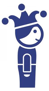 Pieris design Kašpárek - detská nálepka na stenu svetlo modrá