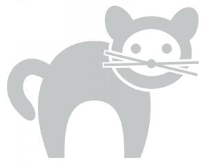 Pieris design Mačka - detské nálepky na stenu biela