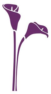 Kala flower - nálepka na stenu fialová