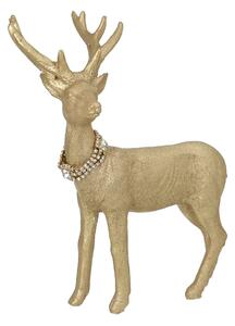 Figúrka Deer Gold 18x8x23 cm