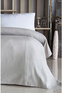 Svetlosivý bavlnený pléd na dvojlôžko 190x220 cm More – Mijolnir