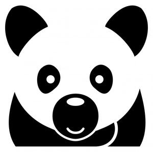 Pieris design Panda - nálepka na stenu žltá