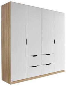 SKRIŇA S OTOČNÝMI DVERAMI, biela, dub sonoma, 181/197/54 cm MID.YOU - Skrine, Online Only