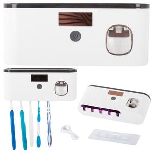 Automatický dávkovač zubnej pasty a UV sterilizátor kefiek