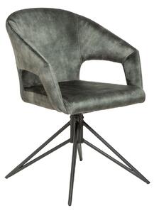 Jedálenská stolička EVERLASTING - sivo-zelená