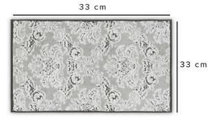 Svetlosivý bavlnený uterák 33x33 cm Damask – Foutastic
