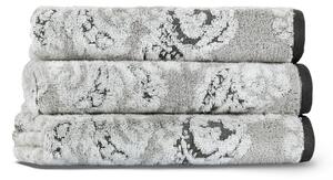 Svetlosivý bavlnený uterák 33x33 cm Damask – Foutastic