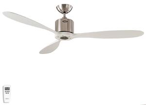 Stropný ventilátor Aeroplan Eco, chróm, biela