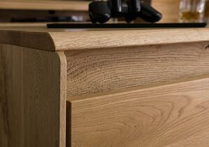 CARDIFF Konferenčný stolík divoký dub, 110x70x40, prírodný olejovaný