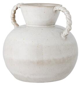 Biela ručne vyrobená váza z kameniny Semira – Bloomingville