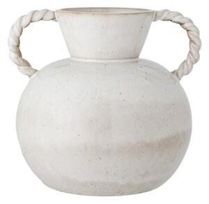 Biela ručne vyrobená váza z kameniny Semira – Bloomingville