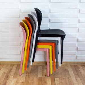 Dekorstudio Dekorstudio Plastová stolička FLEX oranžová