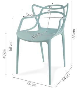 Dekorstudio Dekorstudio Plastová stolička Aspen mentolová