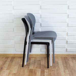 Dekorstudio Dekorstudio Plastová stolička FLEX sivá