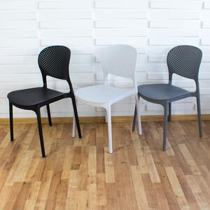 Dekorstudio Dekorstudio Plastová stolička FLEX sivá
