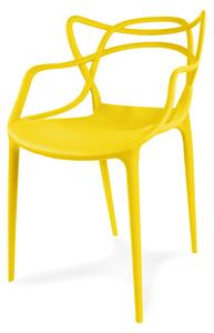 Dekorstudio Dekorstudio Plastová stolička Aspen žltá