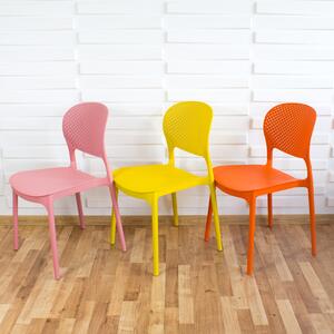 Dekorstudio Dekorstudio Plastová stolička FLEX ružová