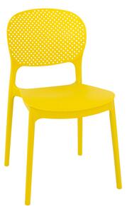 Dekorstudio Dekorstudio Plastová stolička FLEX žltá