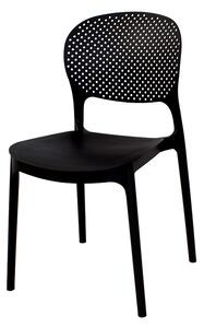 Dekorstudio Dekorstudio Plastová stolička FLEX čierna