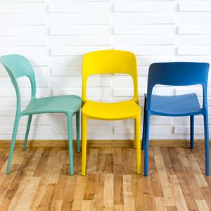 Dekorstudio Dekorstudio Plastová stolička TREX modrá